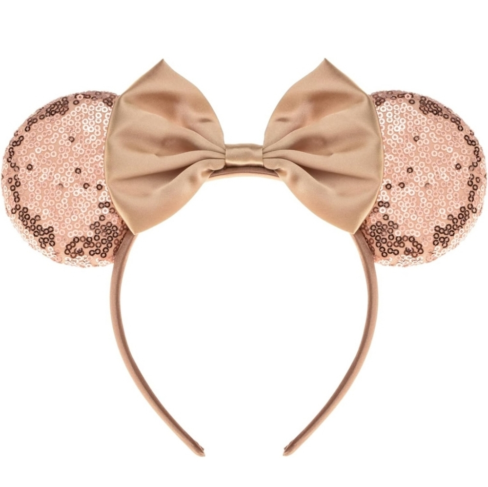 New Mouse Ears Headband Glitter Hair Hoop Women Butterfly Sequin Cost